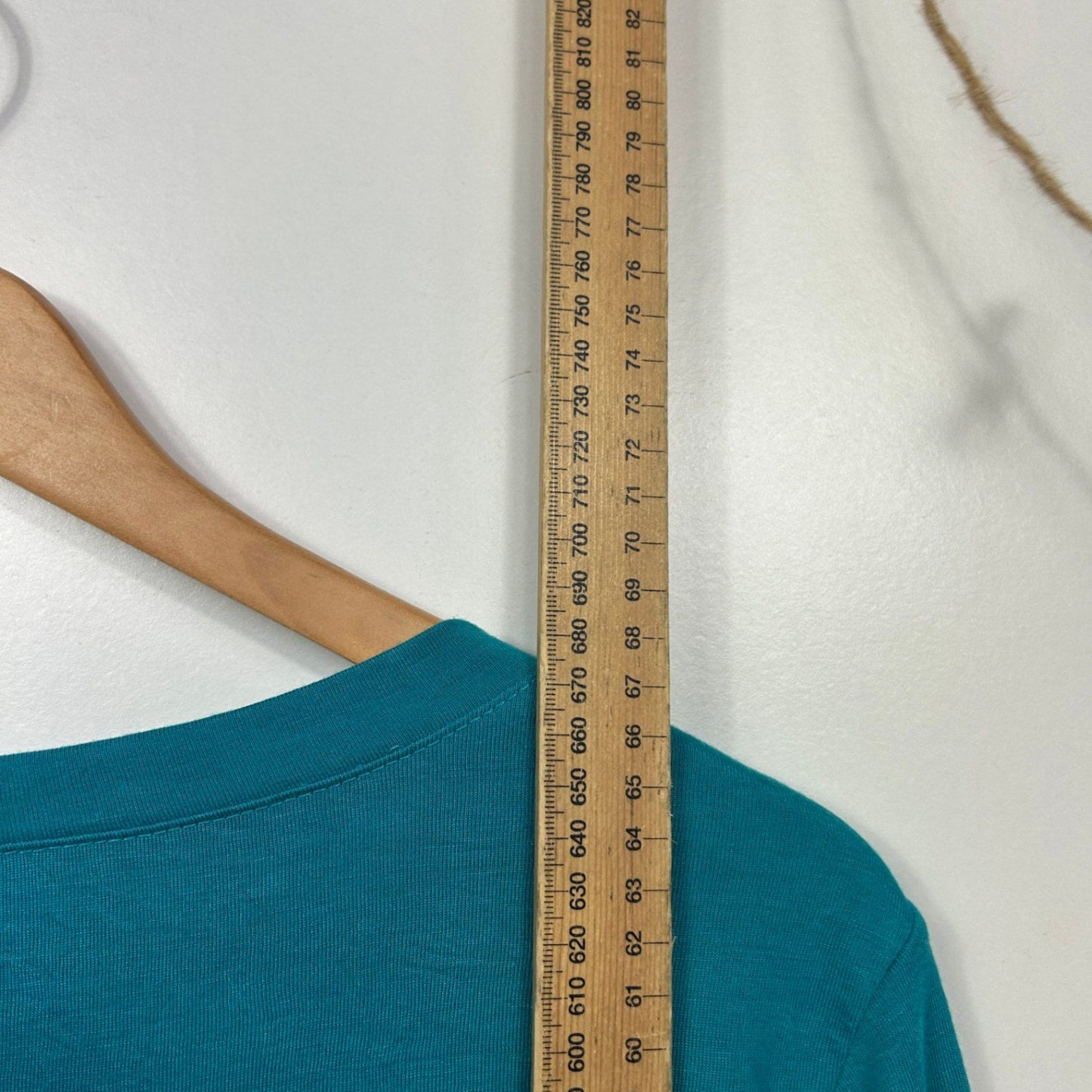 Roper Womens Teal Long Sleeve Crew Neck Casual Top Size L