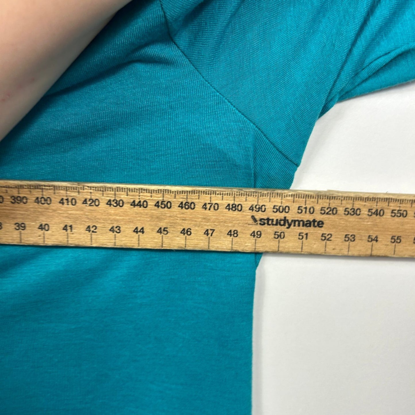 Roper Womens Teal Long Sleeve Crew Neck Casual Top Size L