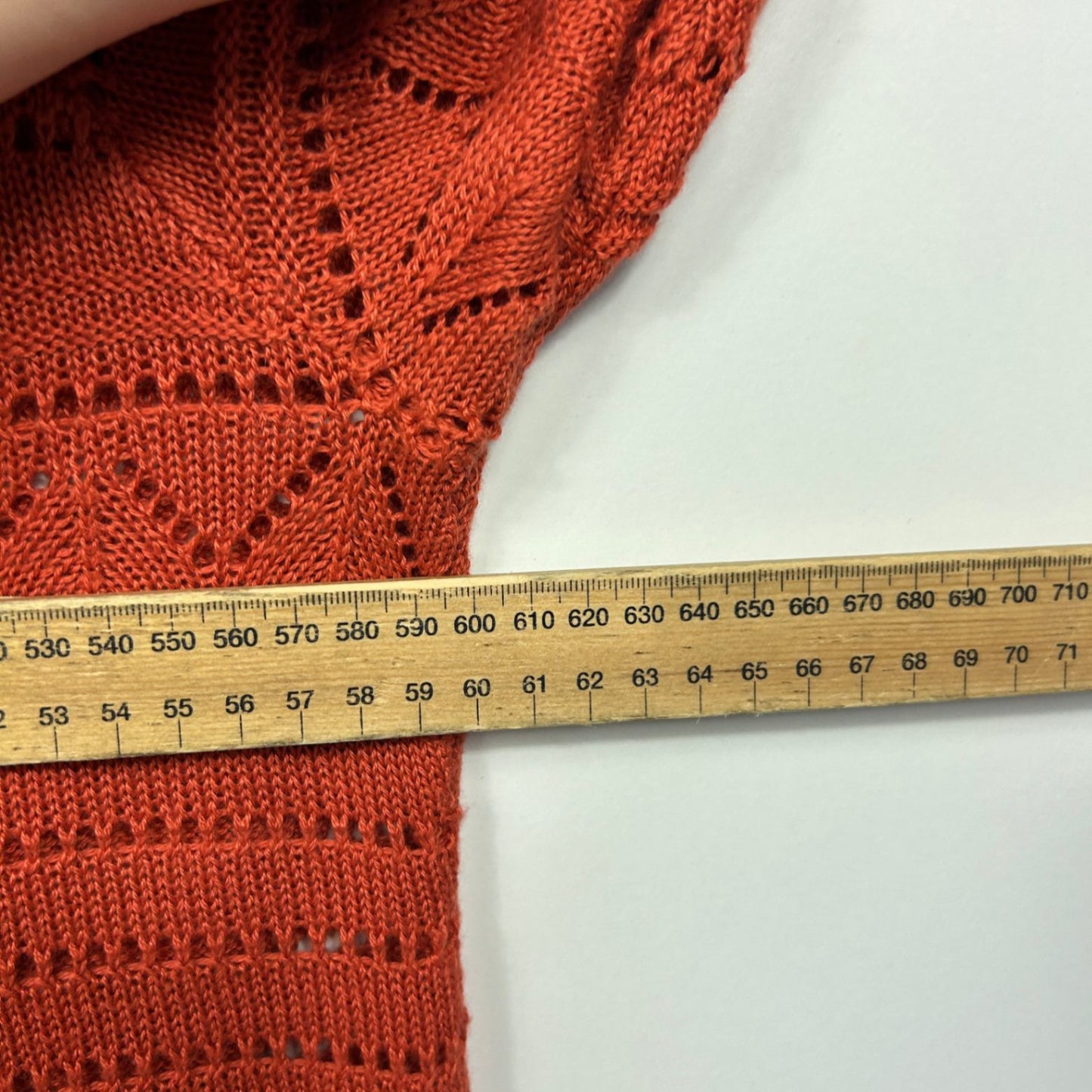 Millers Rust Orange Long Sleeve Knit Open Front Cardigan Size 2XL