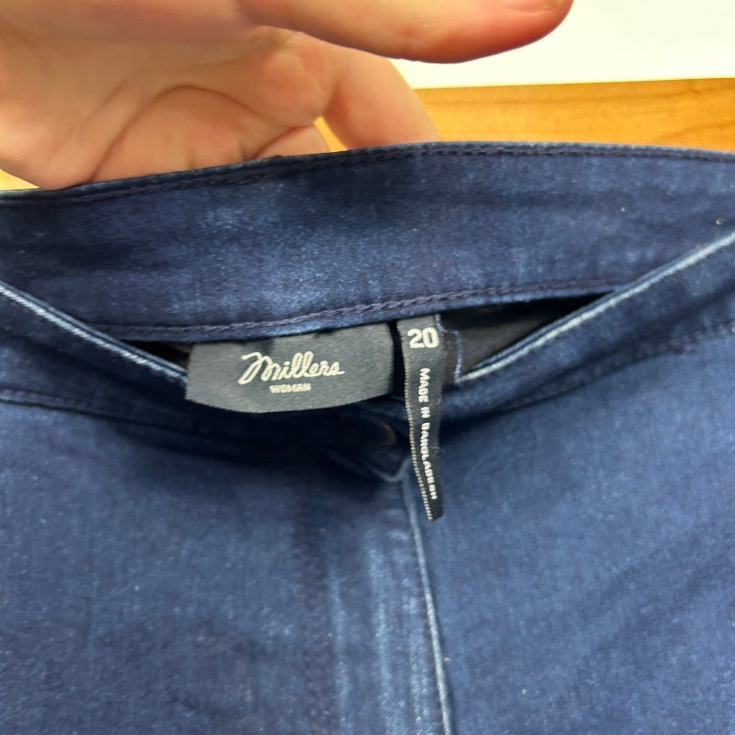 Millers Blue Denim Classic Straight Leg Stretch High Rise Jeans Size 20