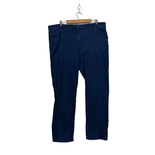 Millers Blue Denim Classic Straight Leg Stretch High Rise Jeans Size 20