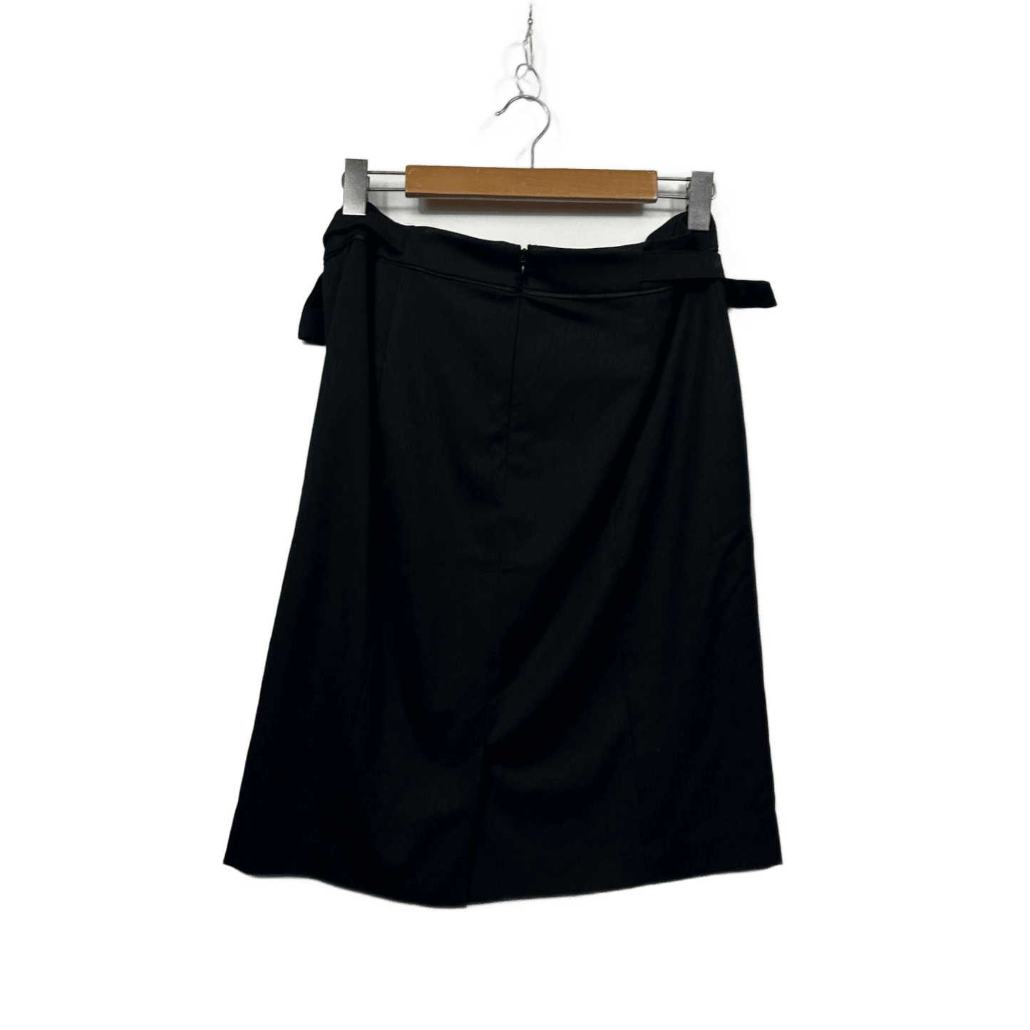 Portmans Womens Black Belted A-line Skirt Size 14