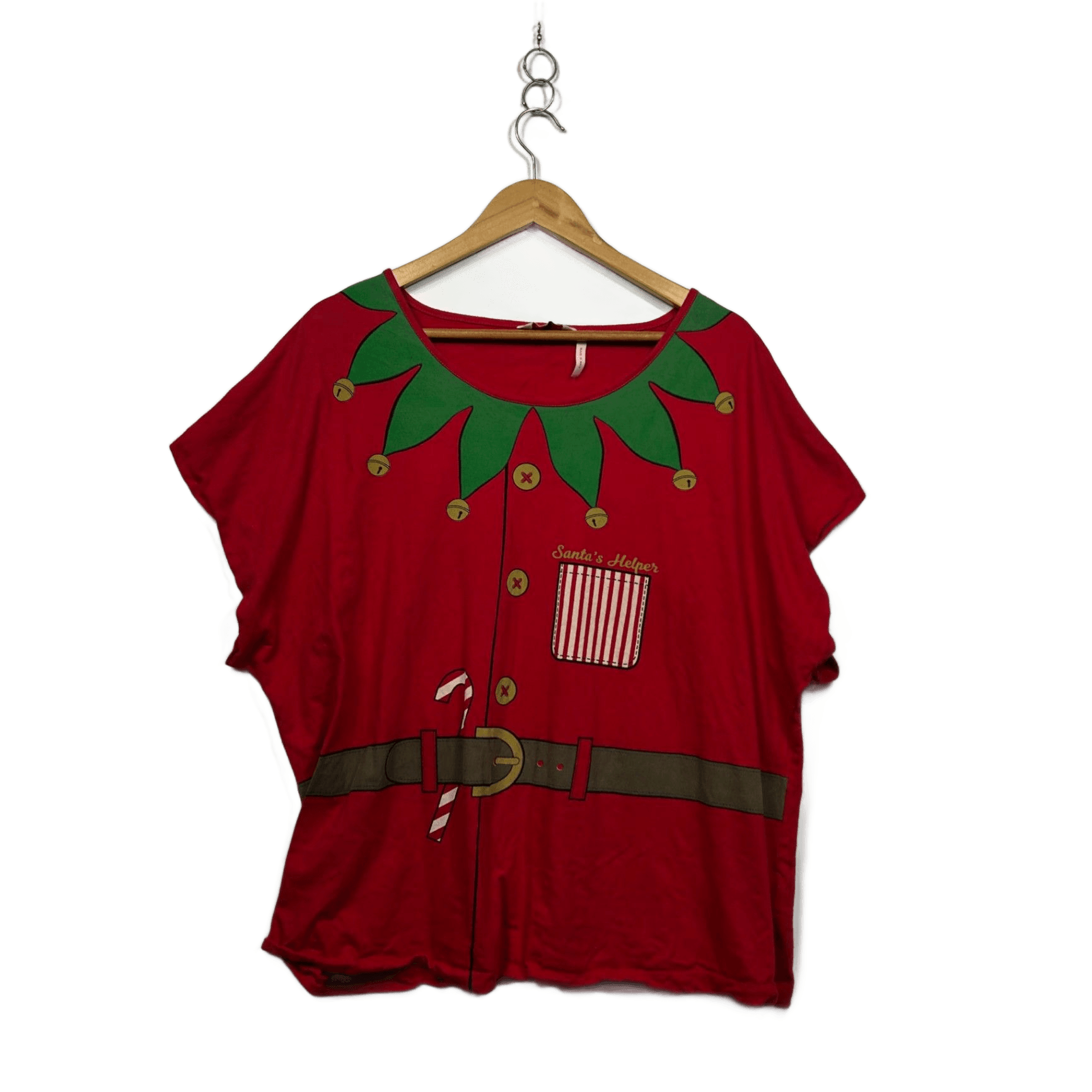 Millers Womens Christmas Elf Cotton T-shirt Top Size 22
