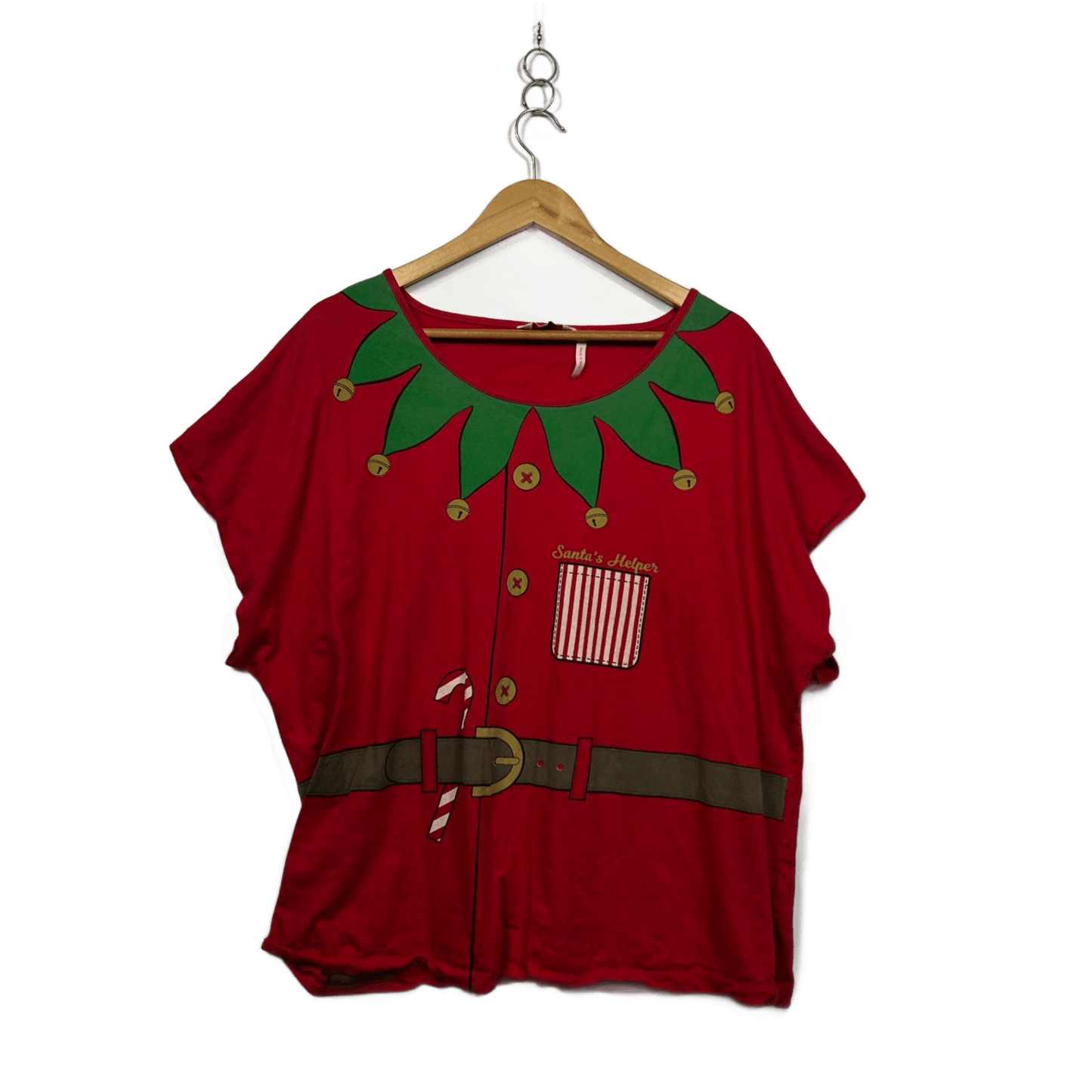 Millers Womens Christmas Elf Cotton T-shirt Top Size 22