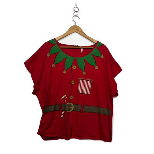 Millers Womens Christmas Elf Cotton T-shirt Top Size 22