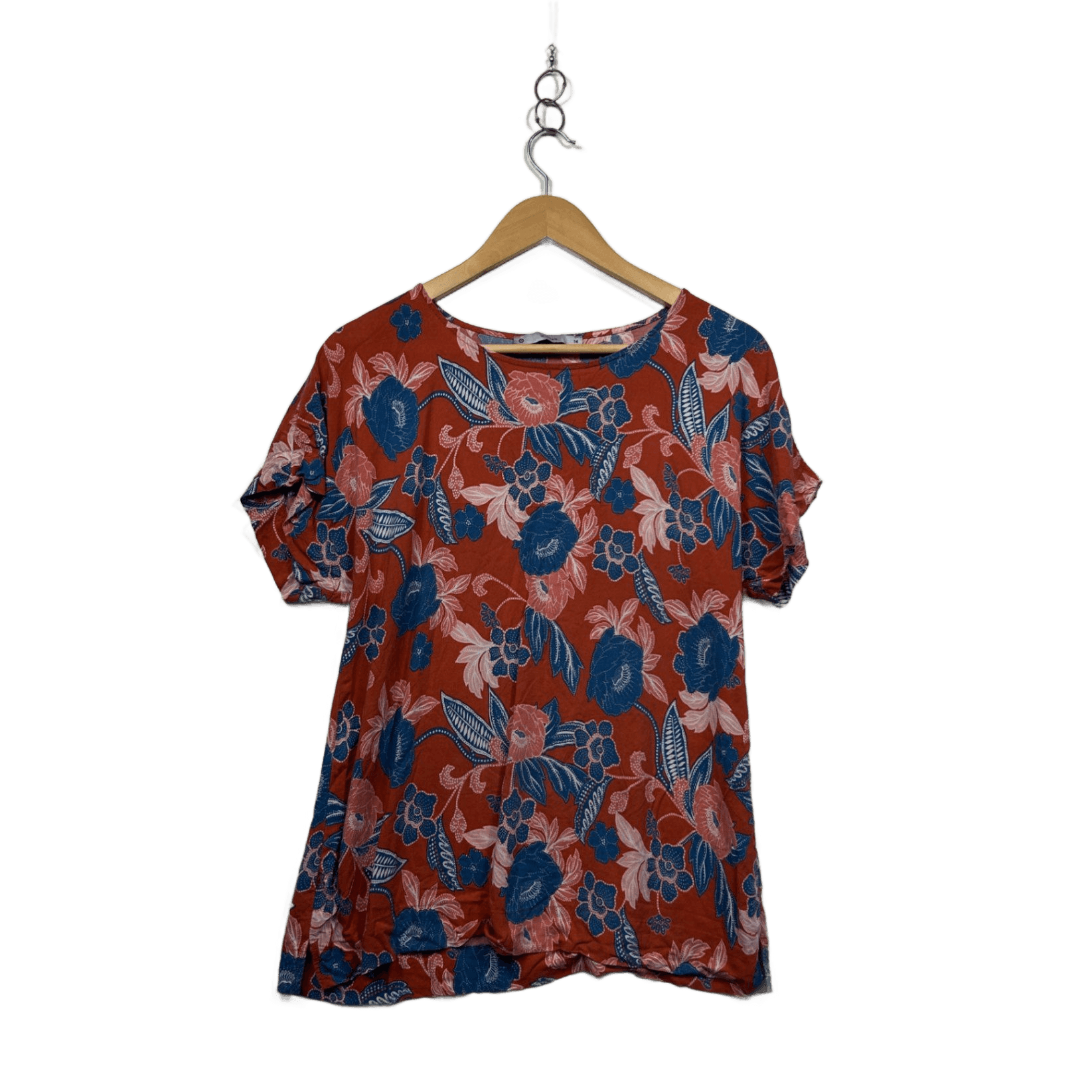 Target Womens Multicoloured Floral Top Blouse Size 14