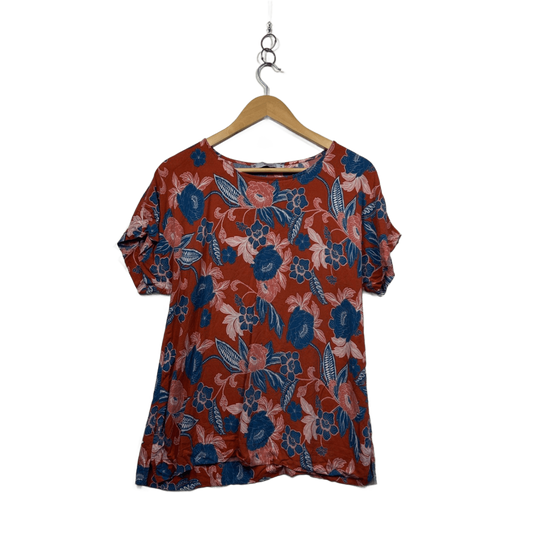 Target Womens Multicoloured Floral Top Blouse Size 14