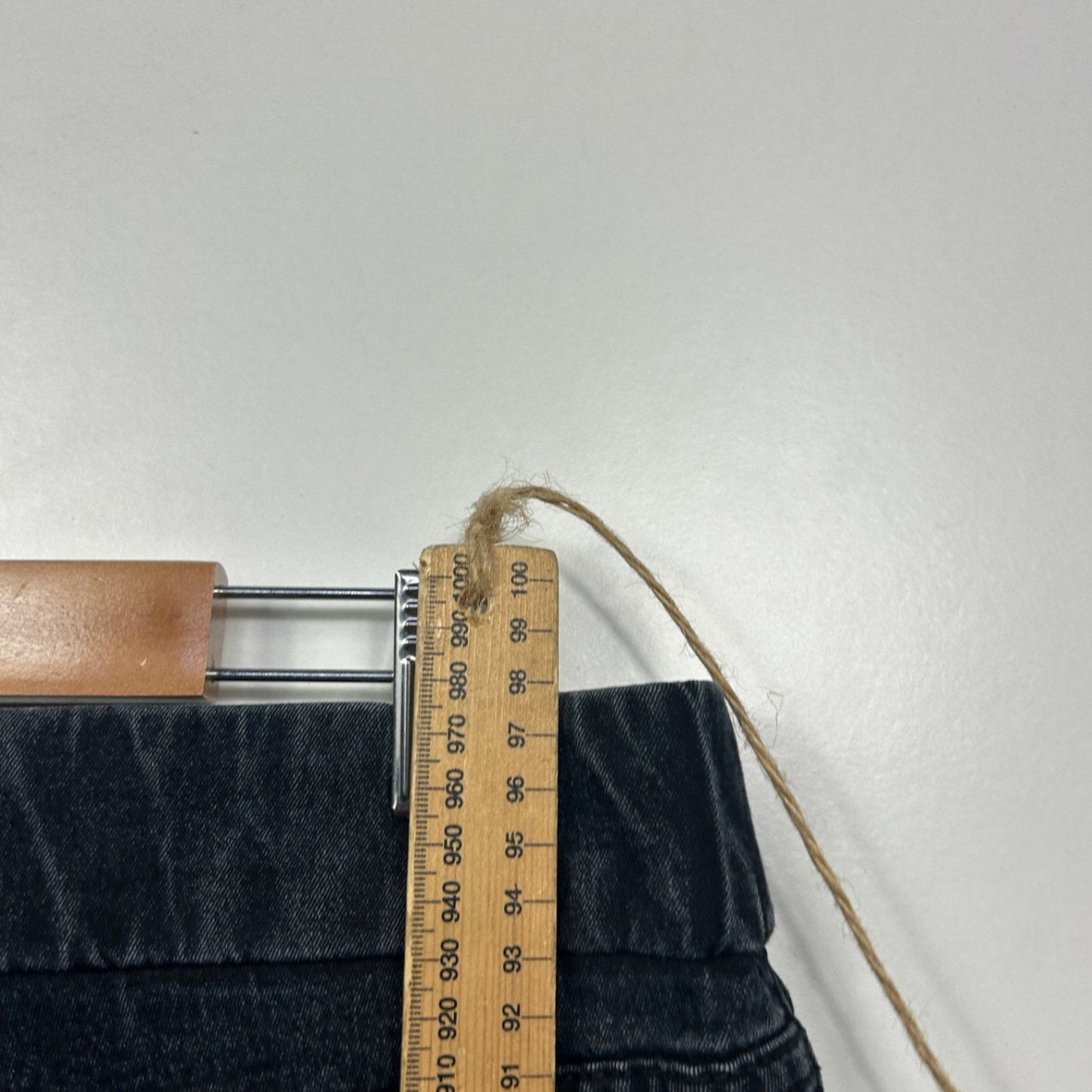 Autograph Black Denim Cotton Blend Stretch Pockets Pull On Jeans Size 18