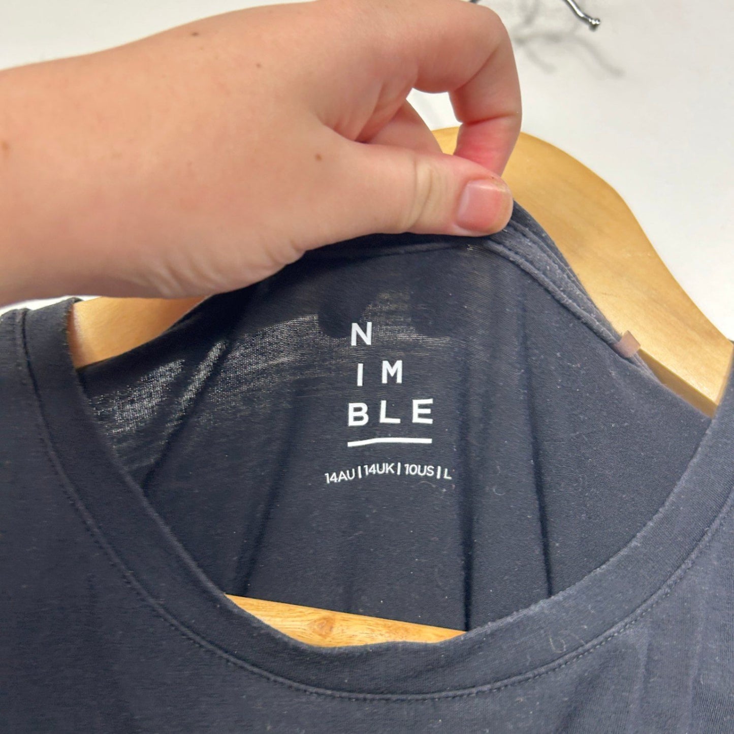 Nimble Activewear Womens Black Sleeveless Muscle Tank Top Size 14