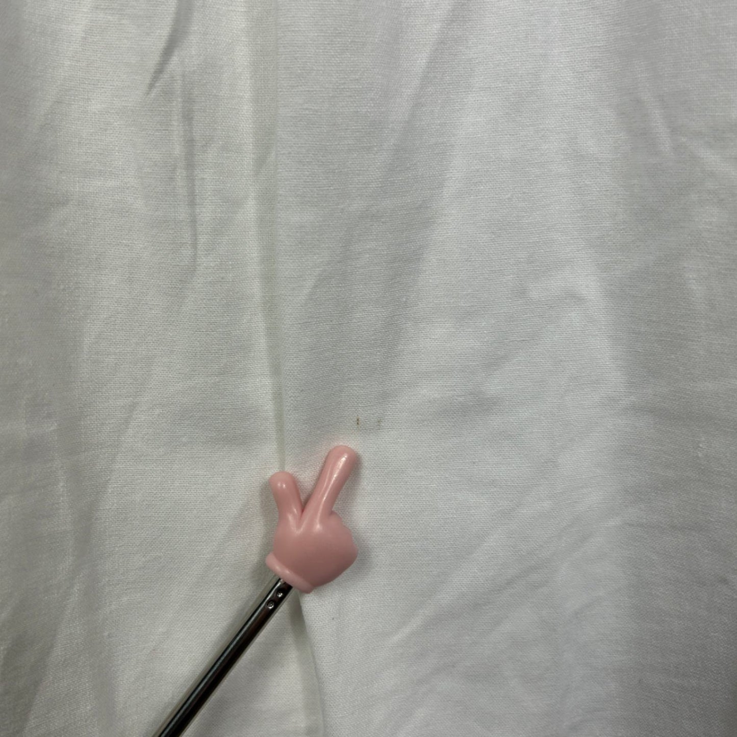 Suzanne Grae Linen White Blend Short Sleeve Collared Button-up Top Size 18