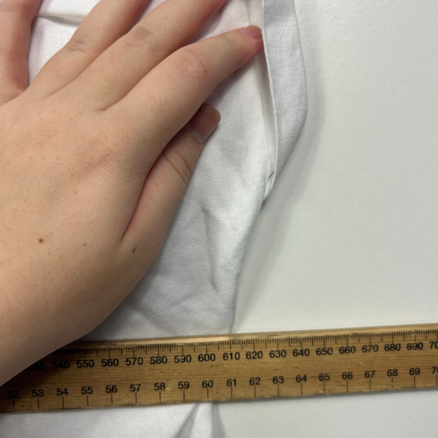 Suzanne Grae Linen White Blend Short Sleeve Collared Button-up Top Size 18