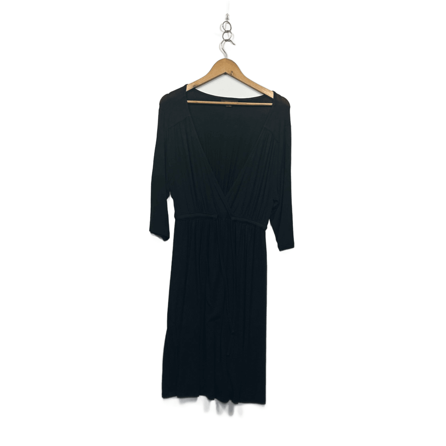 Intrigue Womens Black Long Sleeve Shift Dress Size XL