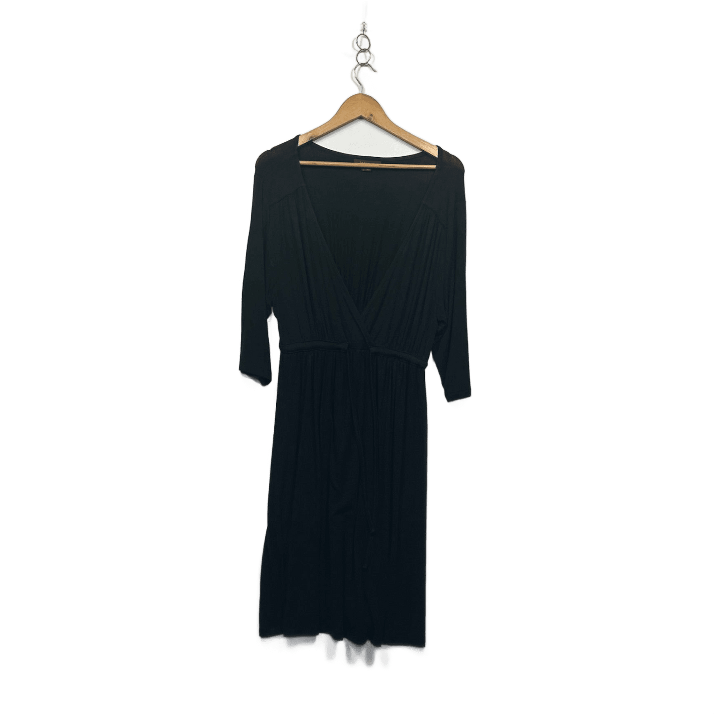 Intrigue Womens Black Long Sleeve Shift Dress Size XL