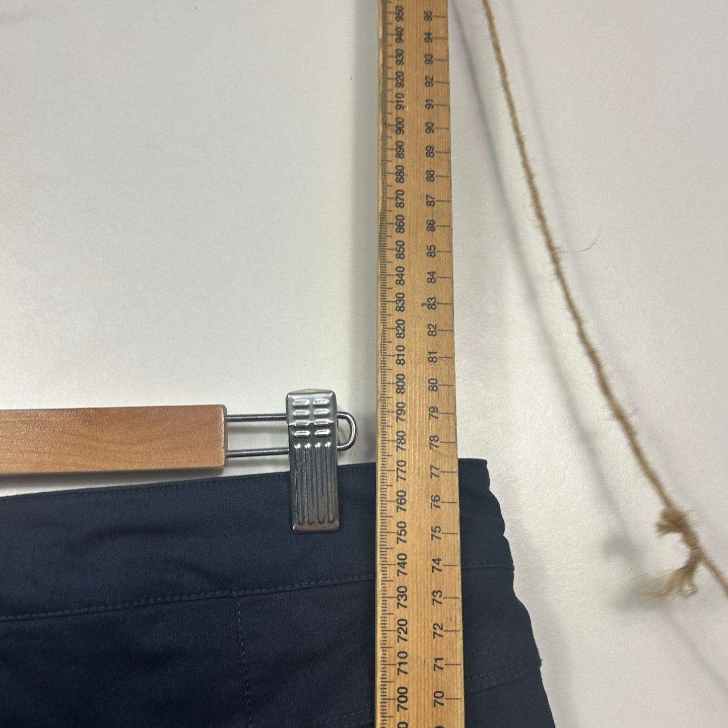 Capture Womens Navy Blue Cropped Chino Trousers Size 14