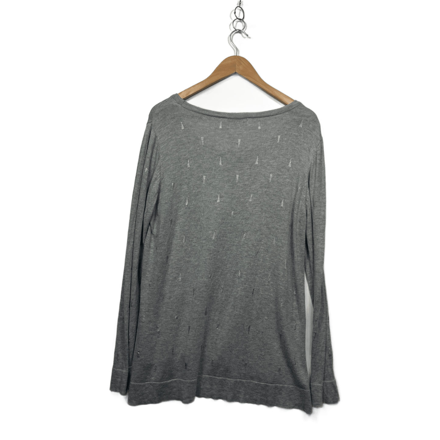 Just Jeans Grey Long Sleeve Scoop Neck Knit Top Jumper Size XL