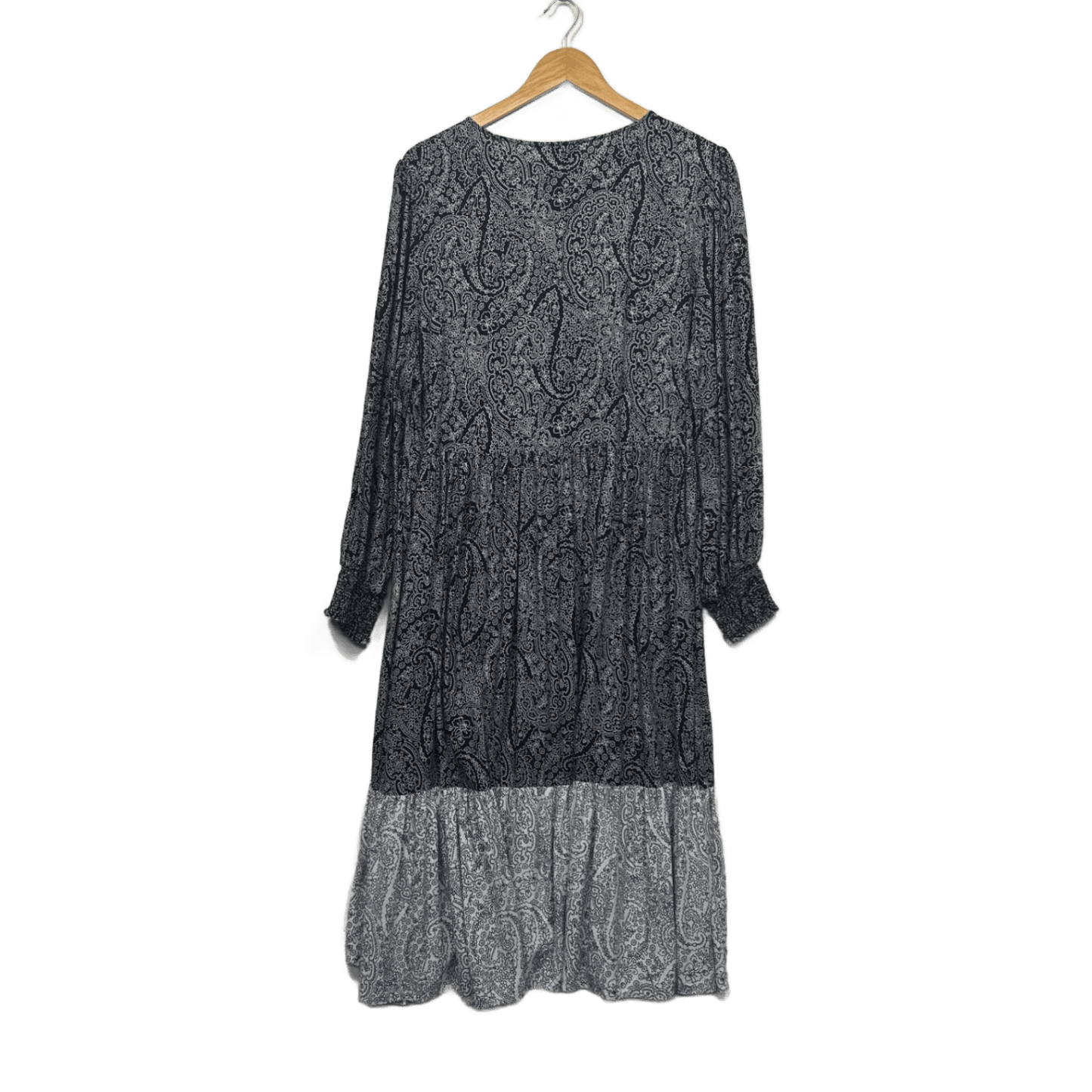 Sussan Black White Paisley Print Maxi Dress Size 14-16?