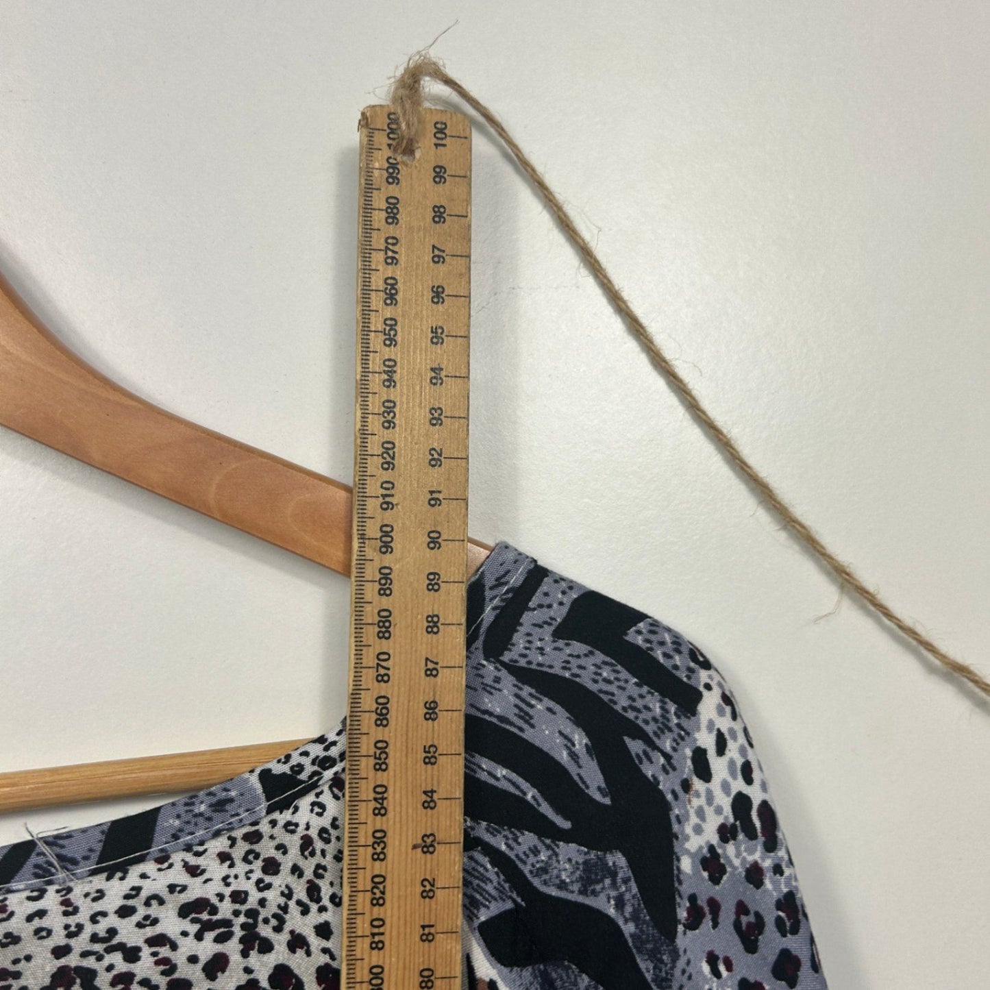 Mila Alexandra Womens Blue White Black V Neck Kaftan Top Blouse One Size