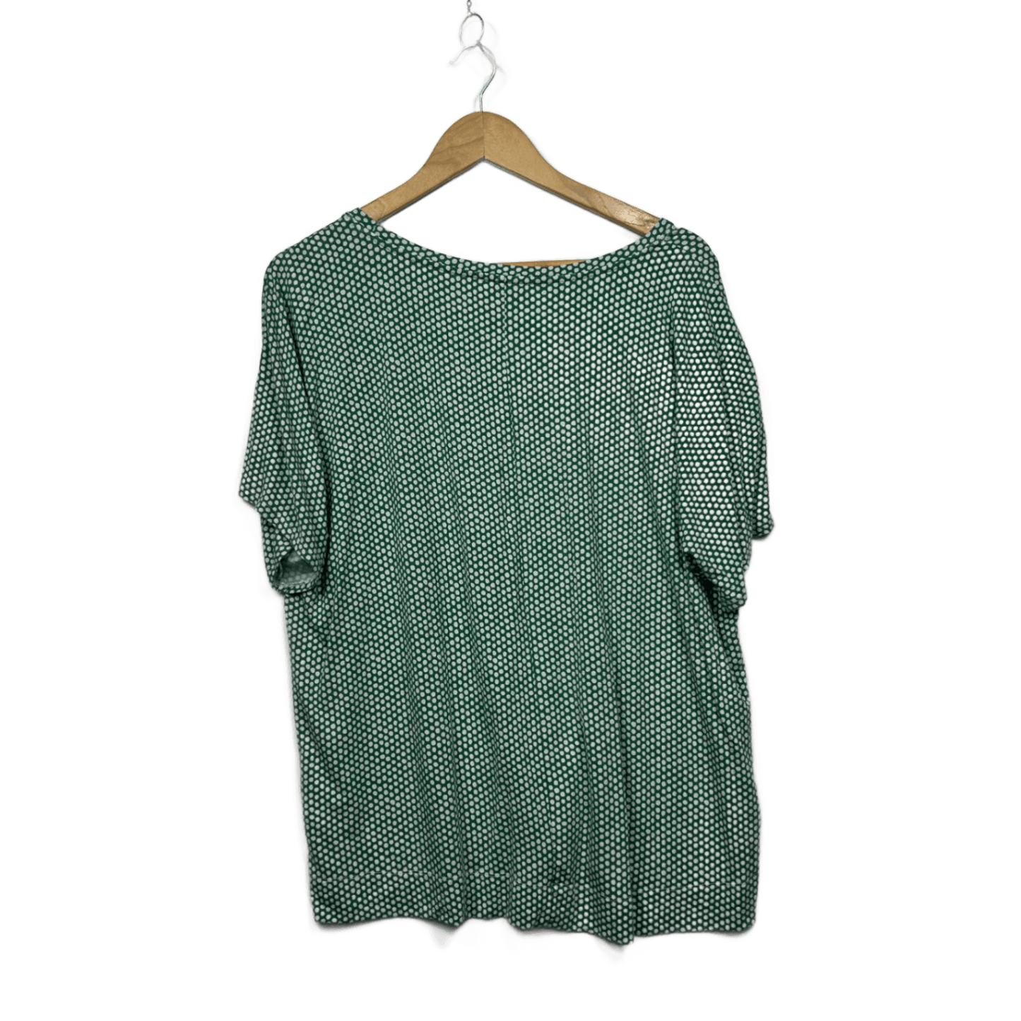 Regatta Womens Green Short Sleeve Crew Neck Polka Dot Casual Top Size 16