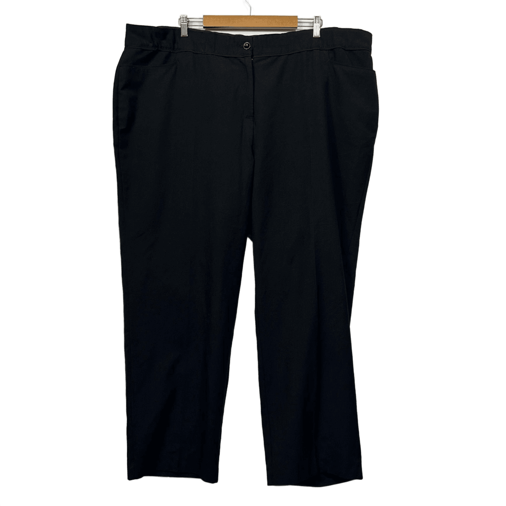 Autograph Black Pull On Stretch Elastic Waistband Pants Plus Size 24