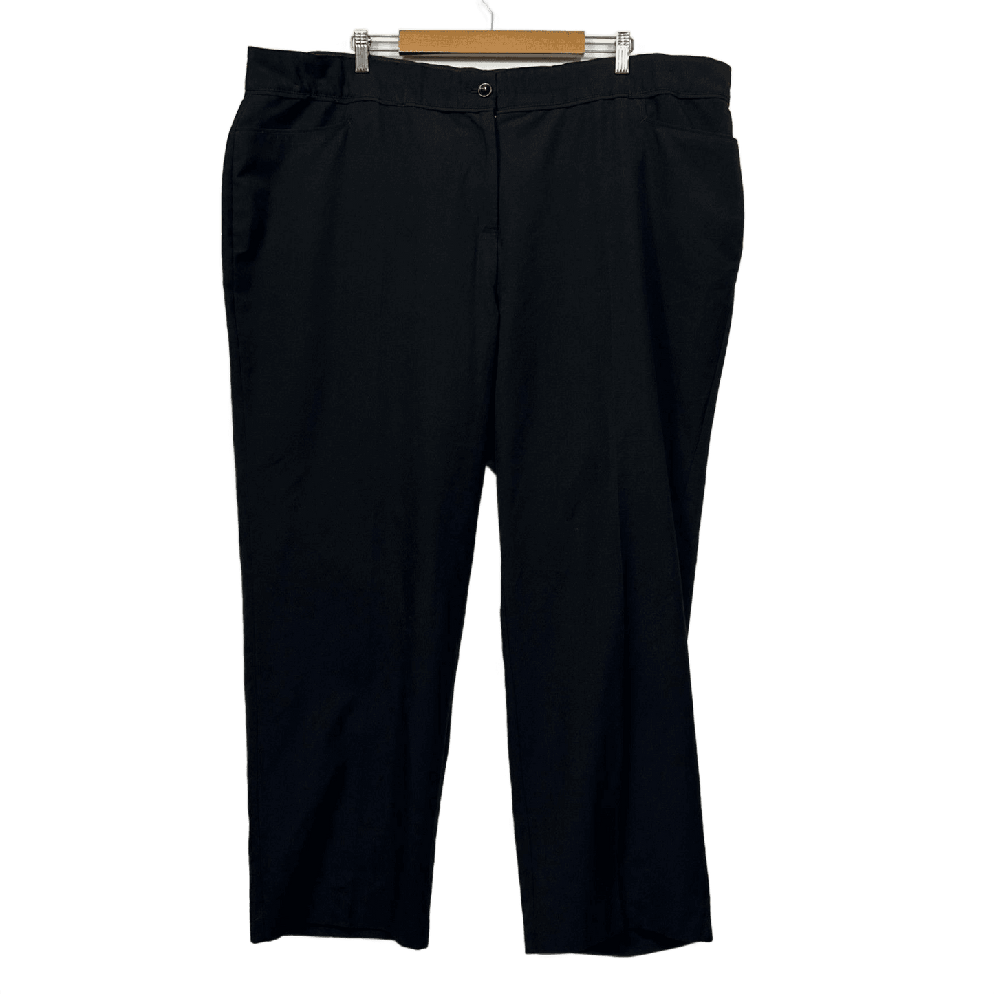 Autograph Black Pull On Stretch Elastic Waistband Pants Plus Size 24