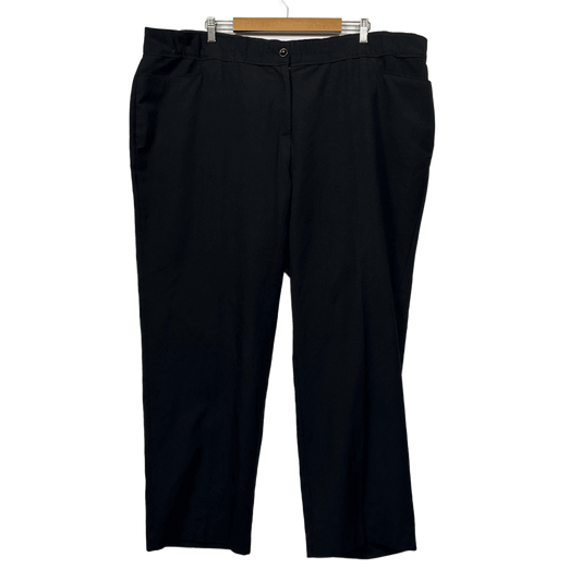 Autograph Black Pull On Stretch Elastic Waistband Pants Plus Size 24