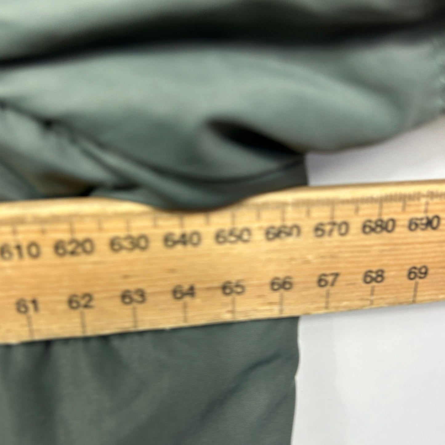 Autograph Longline Quilted Puffer Coat Jacket Khaki Green  - Size 18