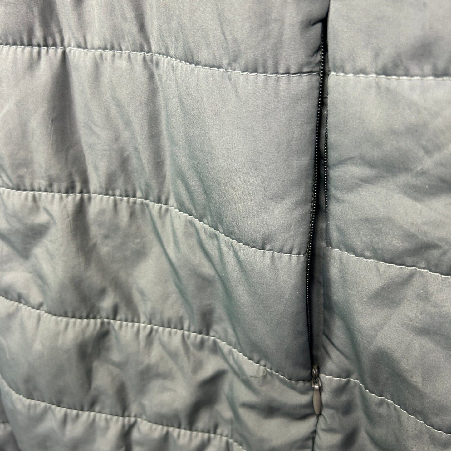 Autograph Longline Quilted Puffer Coat Jacket Khaki Green  - Size 18