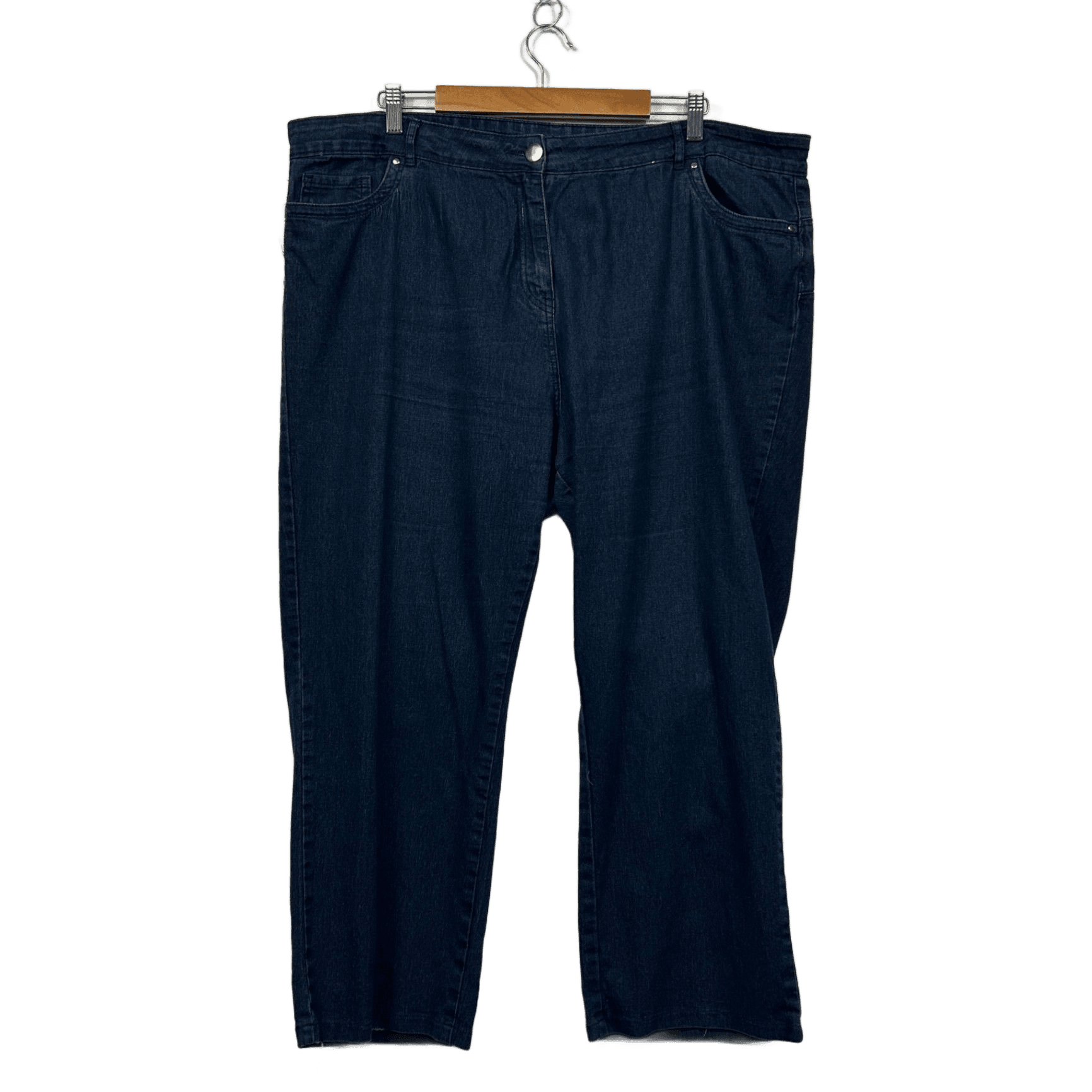 Millers Womens Blue Cotton Blend Denim Straight Jeans Size 22