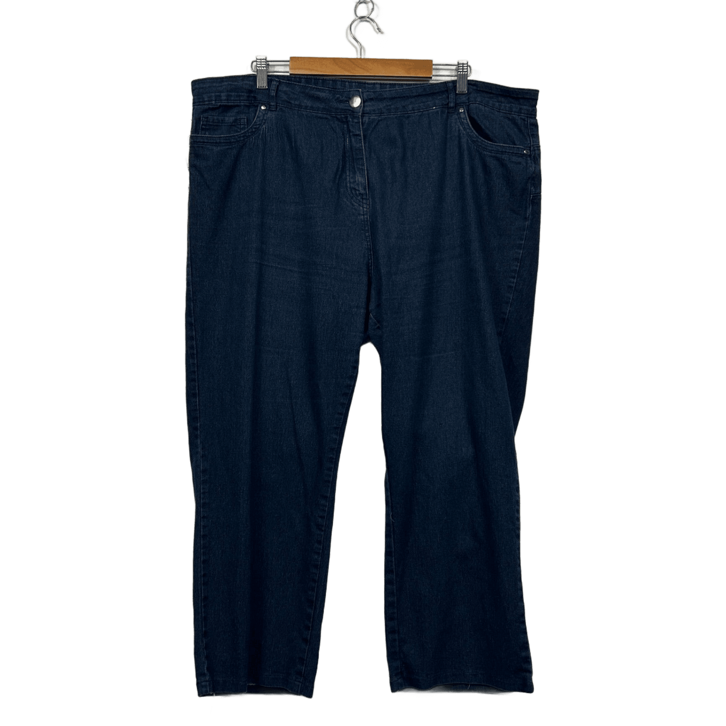 Millers Womens Blue Cotton Blend Denim Straight Jeans Size 22