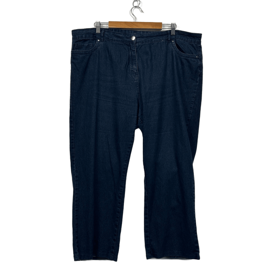 Millers Womens Blue Cotton Blend Denim Straight Jeans Size 22