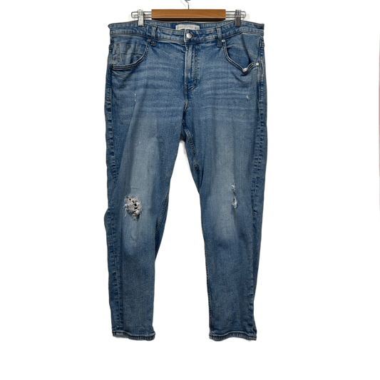 Target Girlfriend Womens Blue Girlfriend Ankle Length Jeans Size 18