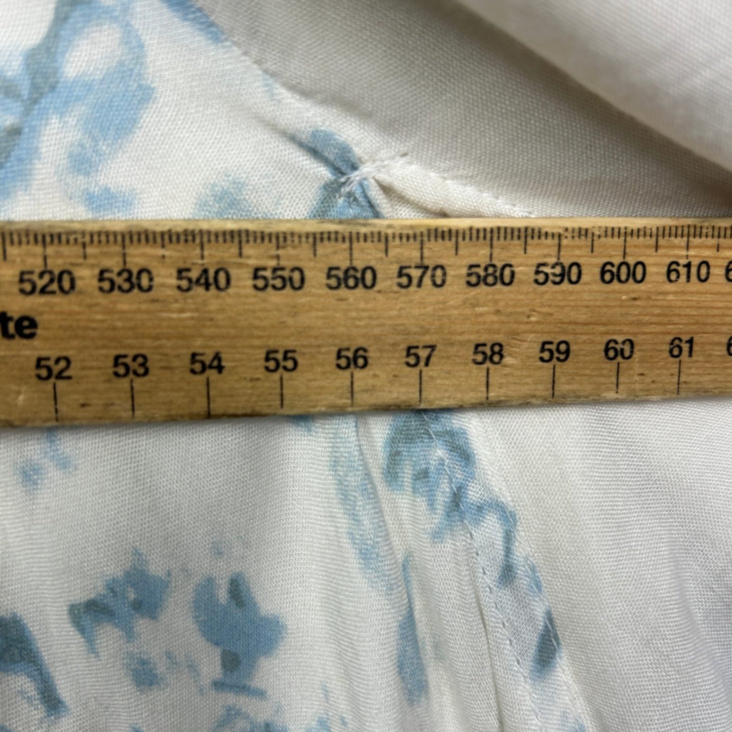 Tree Of Life Womens White Blue Tie-Dyek Kaftan Dress - One Size (faults)