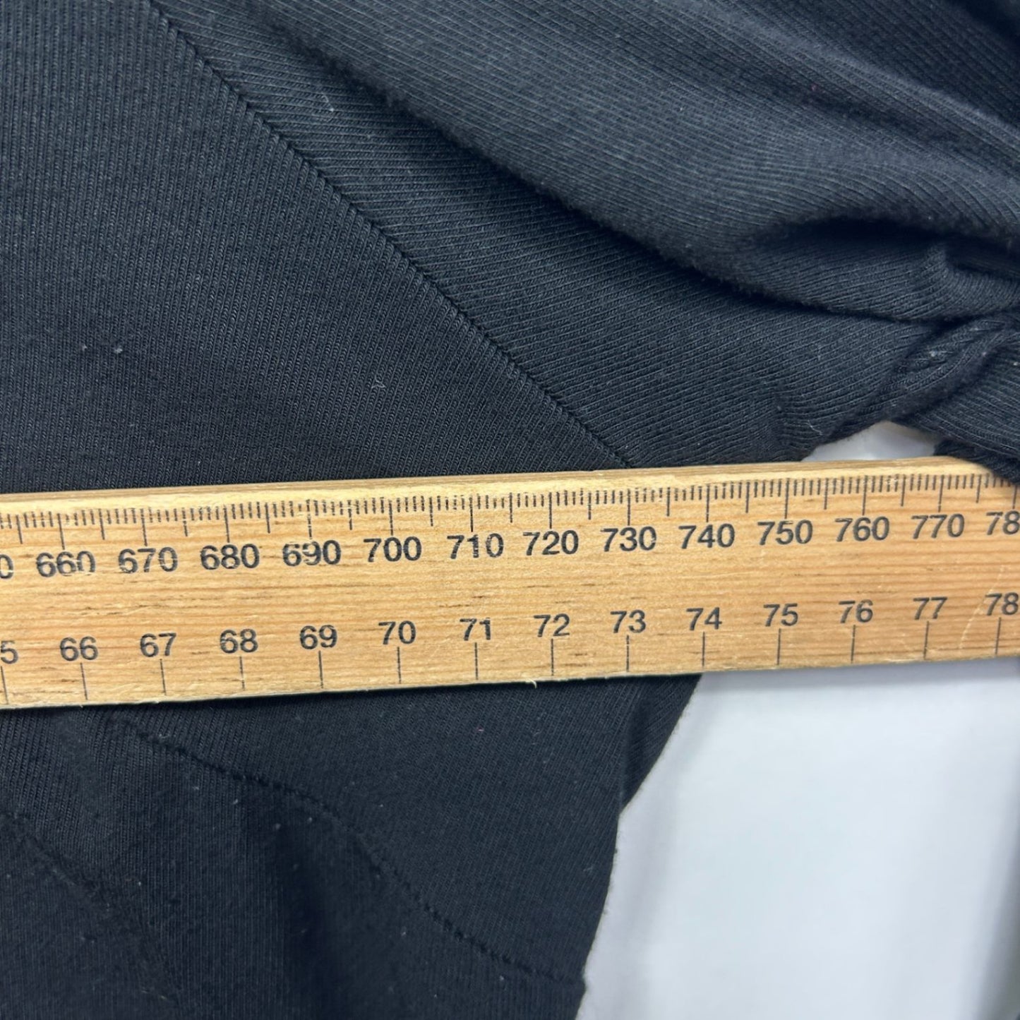 Womens Black Long  Sleeve Scoop Neck Asymmetric Hem Tunic Size 18?