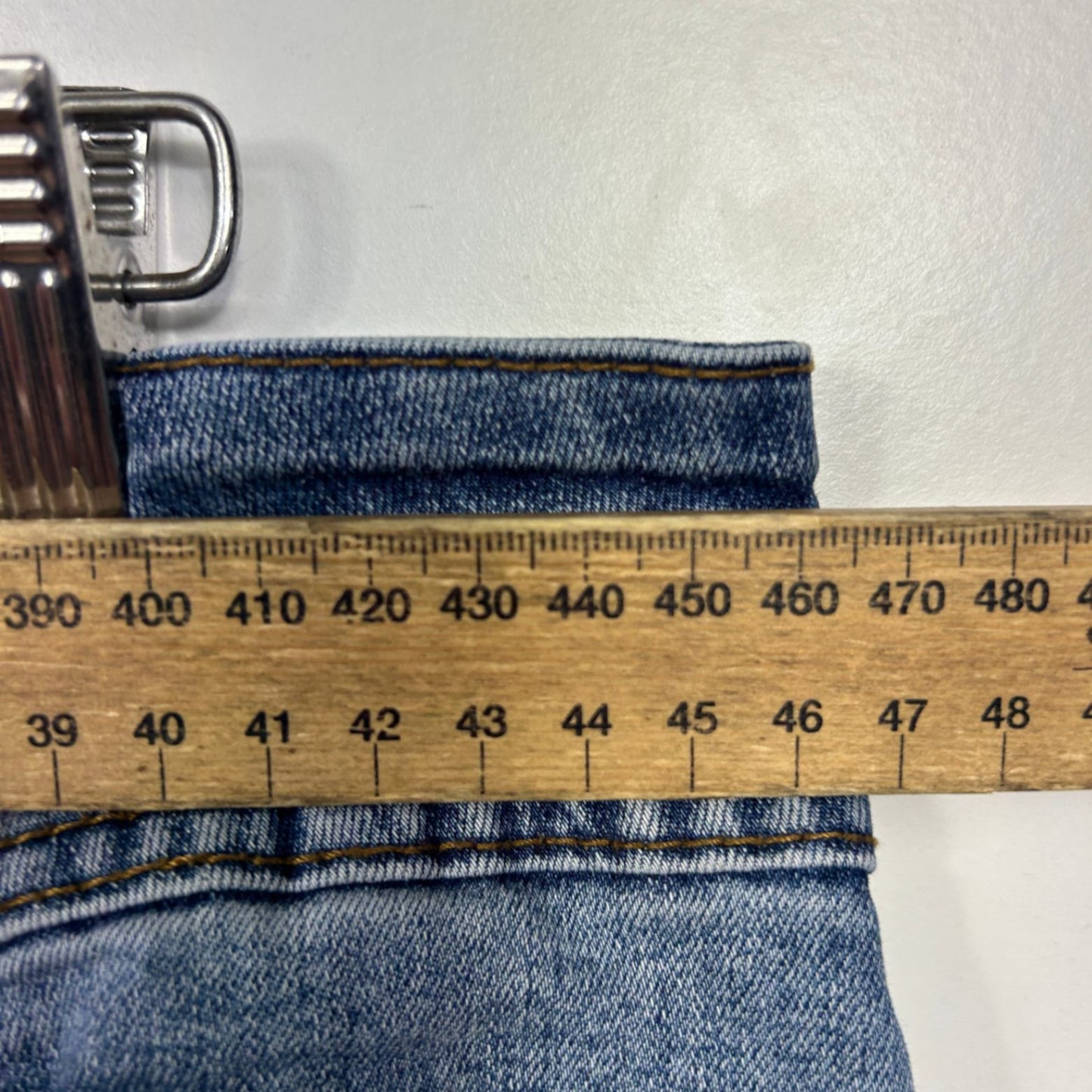 City Chic Denim Womens Blue Cotton Blend Jean Shorts Size 16