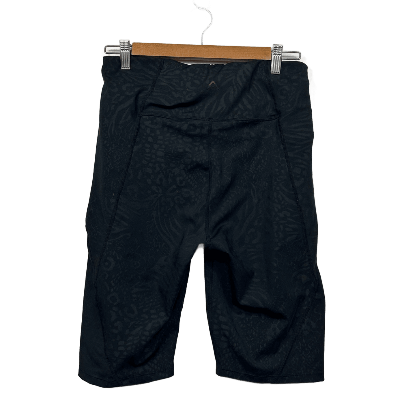 Rockwear  Black Patterned High-waist Active Shorts Size 16