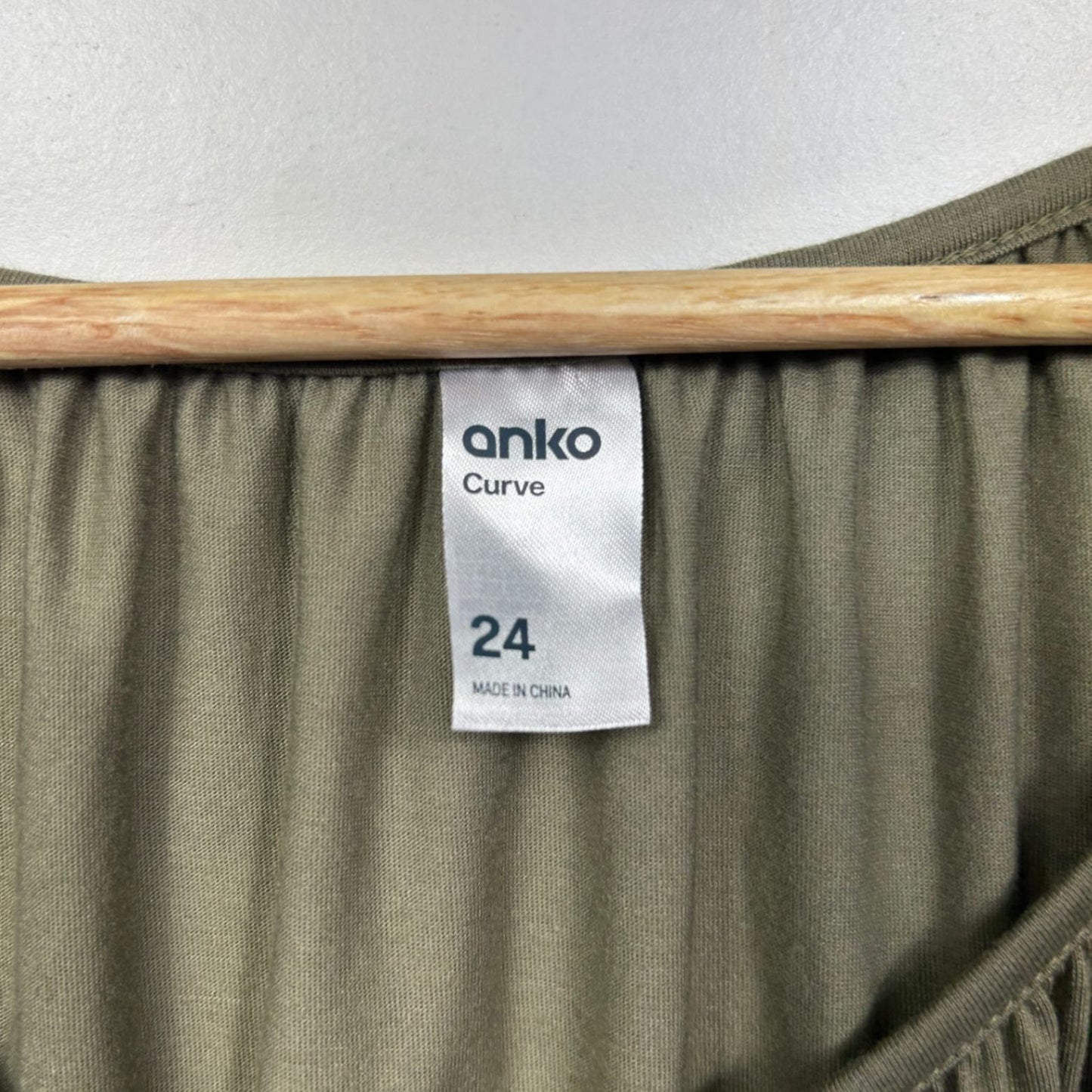 Anko Casual Khaki Green Top - Size 24