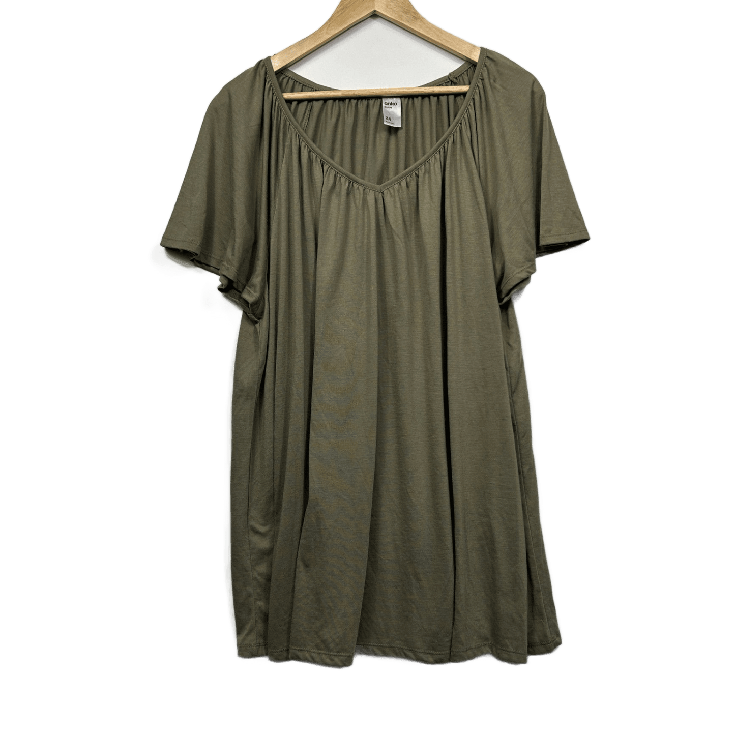 Anko Casual Khaki Green Top - Size 24