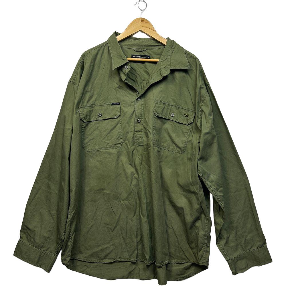Ringers Western Green Cotton Mens Shirt - Size 5XL