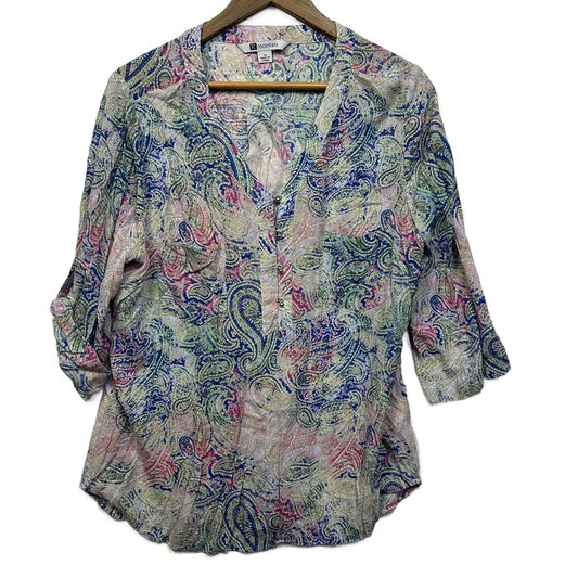 Rockmans Multicoloured Shirt - Size 16