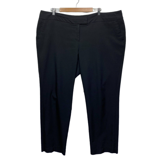 Belle Curve Pant Size 20 Plus Black Zip Up Pockets Office Work Corporate