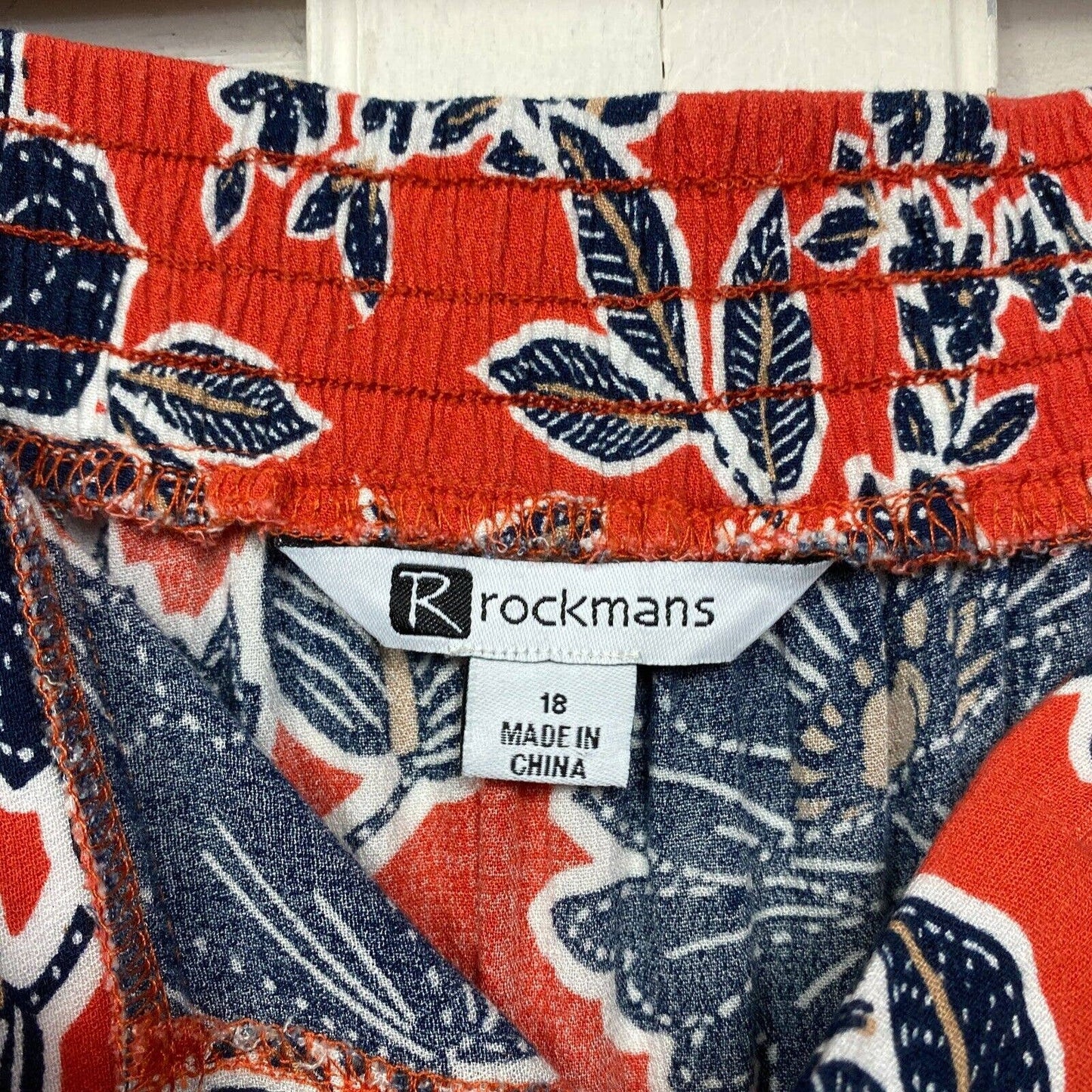 Rockmans Skirt Size 18 Plus Multicoloured Floral Maxi Ruffle Elastic Waist