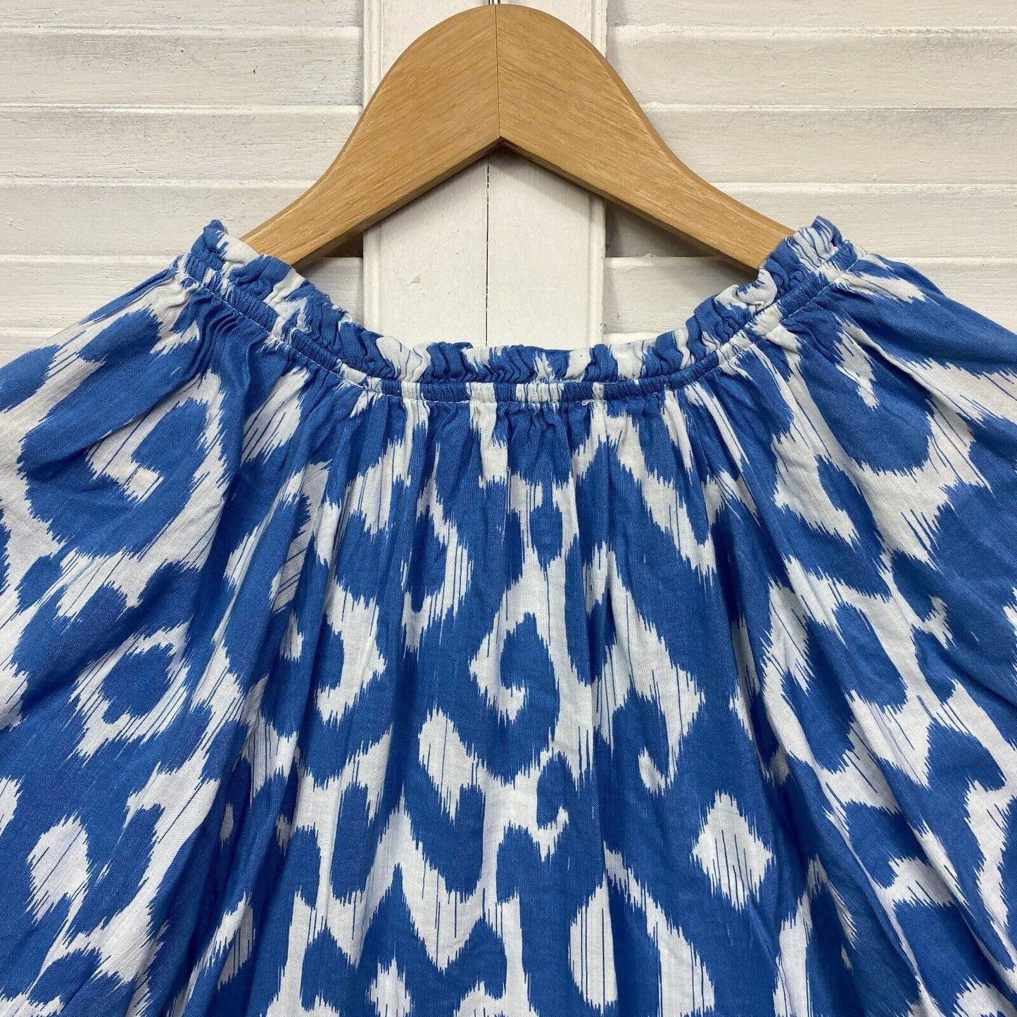 Target Top Size 14 Blue White Long Sleeve Preloved