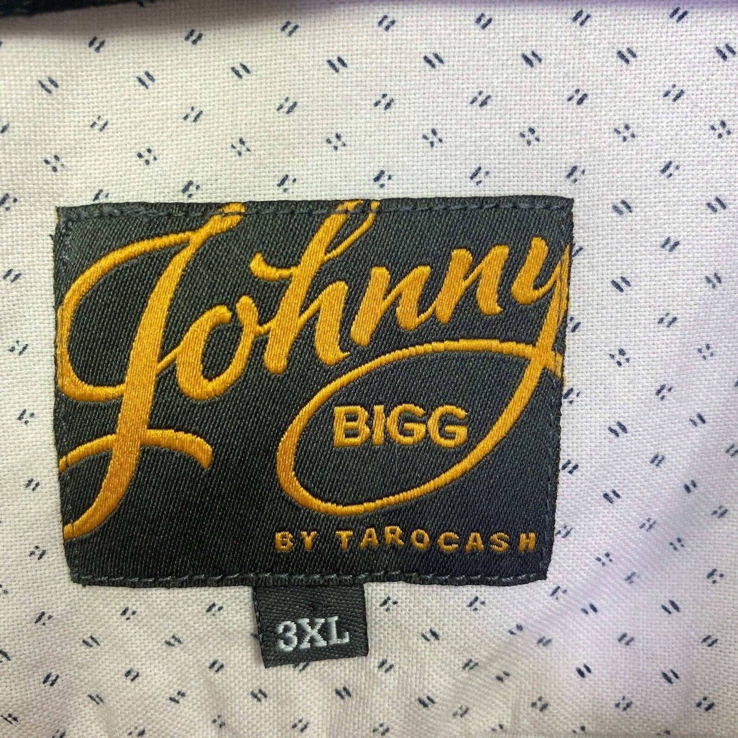 Johnny Bigg Shirt Mens 3XL White Short Sleeve Button Up 100% Cotton Big & Tall