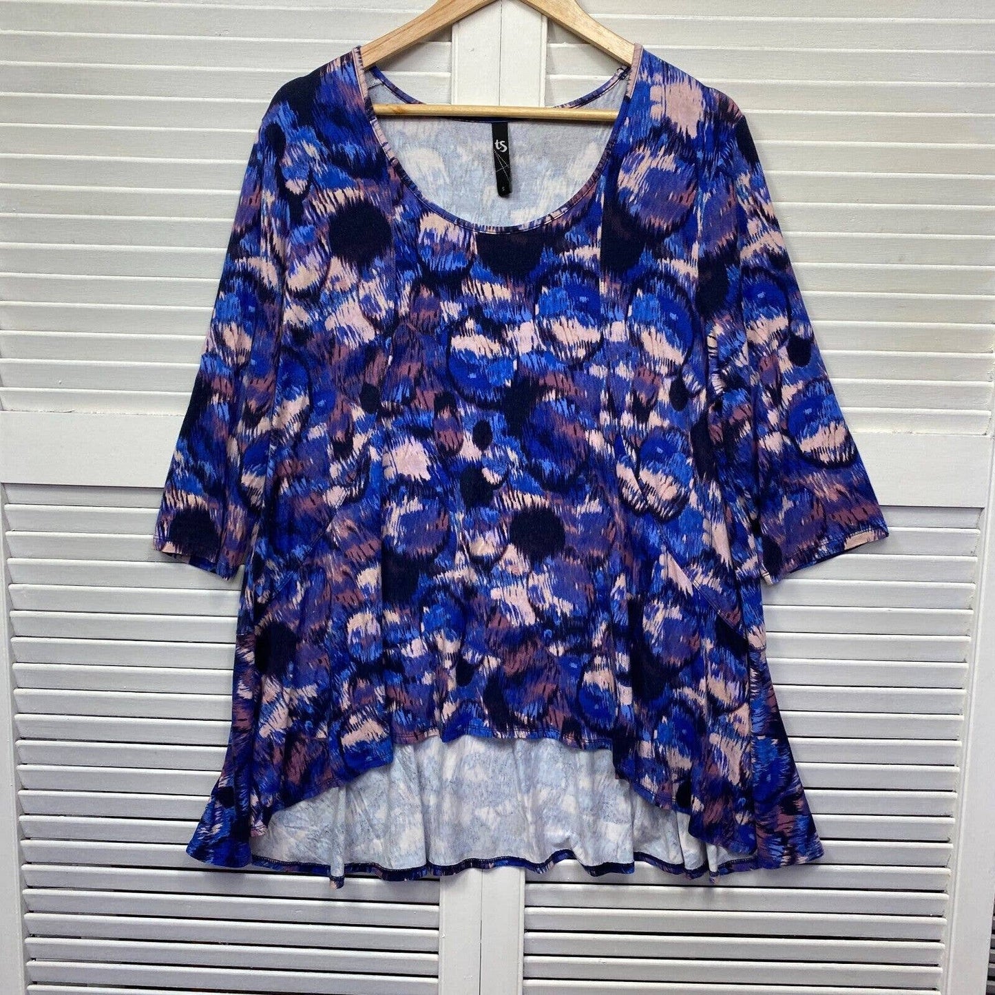 Shein Curve Top 2XL 16 18 Plus Floral Short Sleeve Preloved – Revival Curves