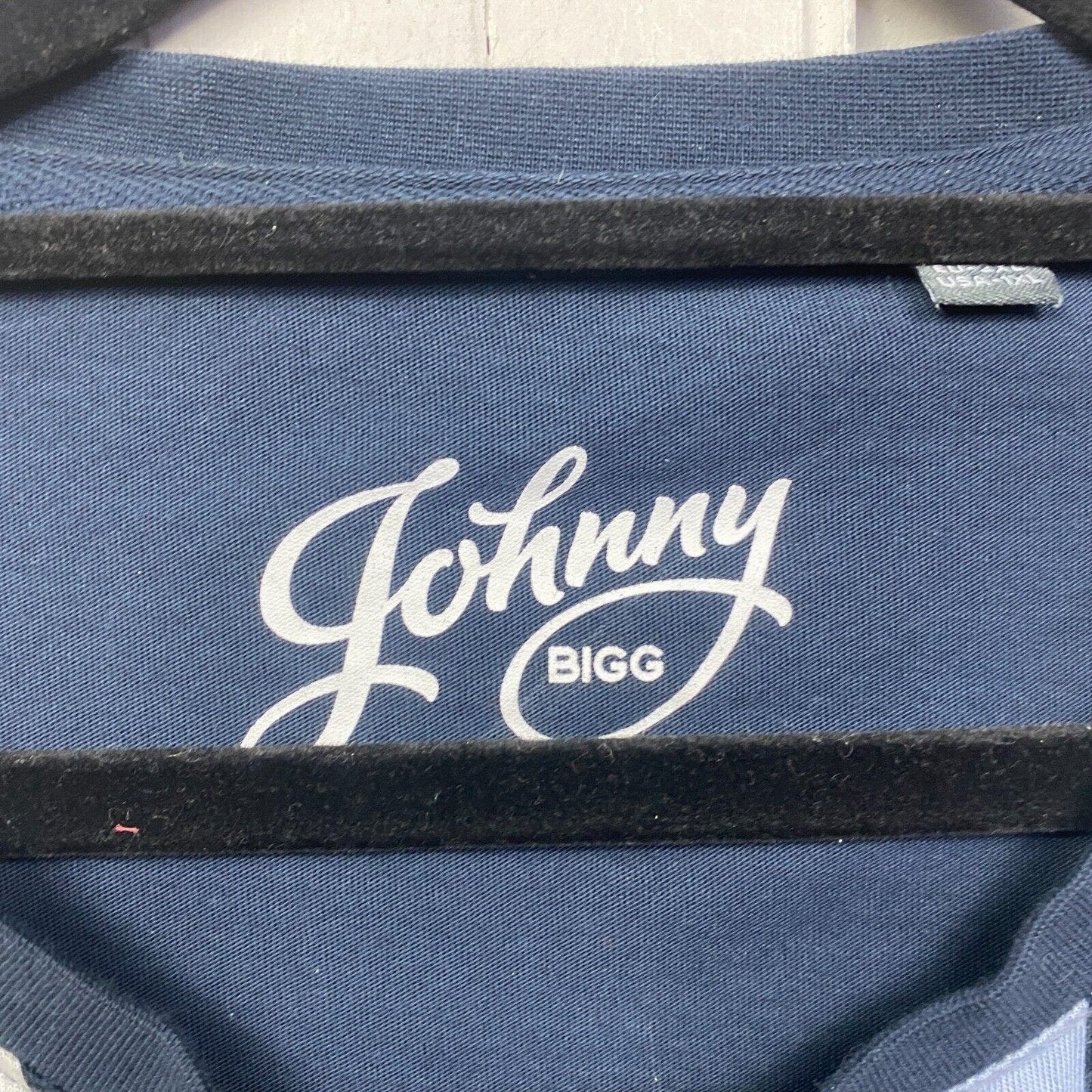 Johnny Bigg T-Shirt Mens 3XL Plus Blue Short Sleeve Big & Tall Tee Striped