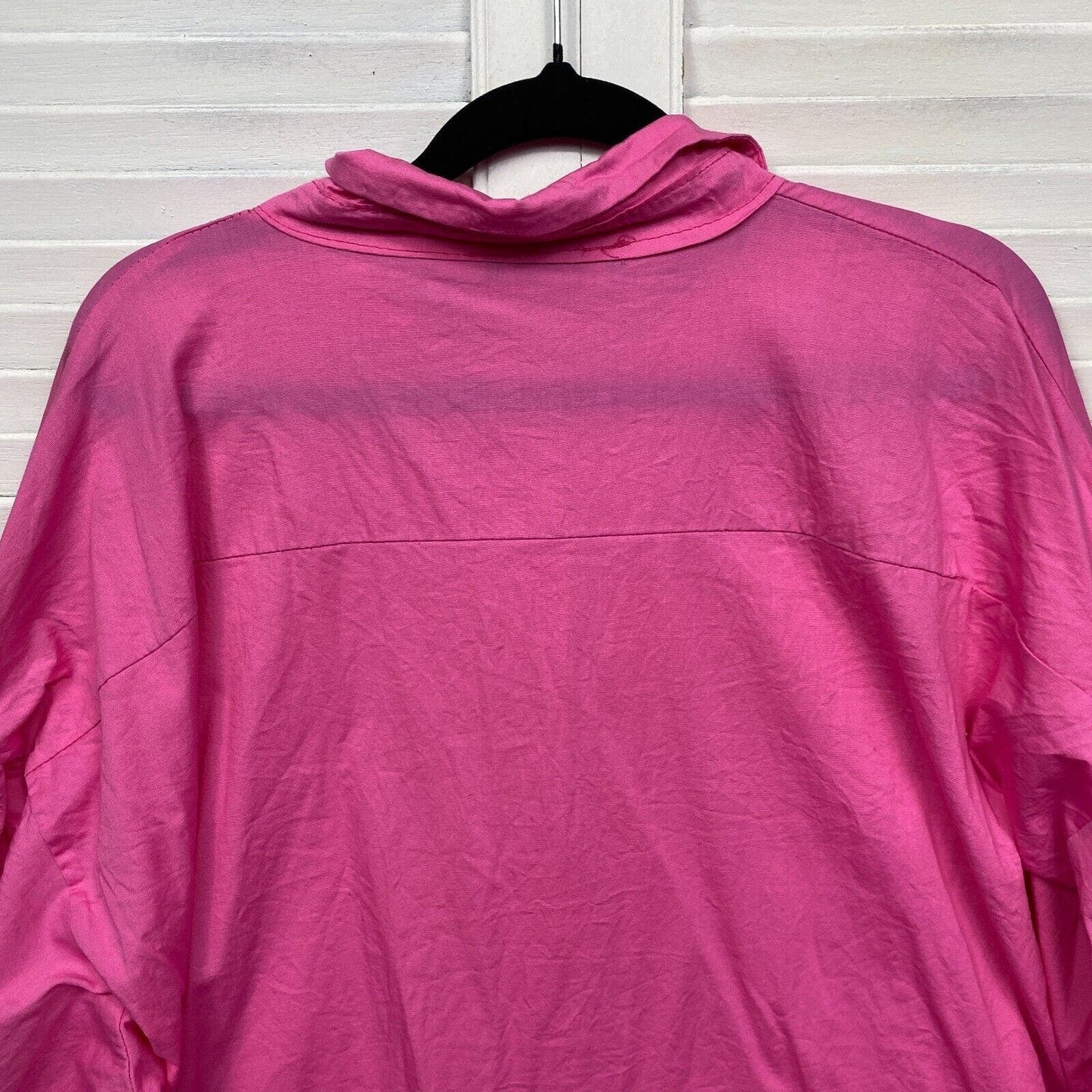 Boohoo Top 16 Plus Pink Oversized Ruched Long Sleeve Button Up Preloved