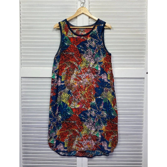 Sussan Dress Women 14 Plus Sleeveless Multicoloured Sleeveless