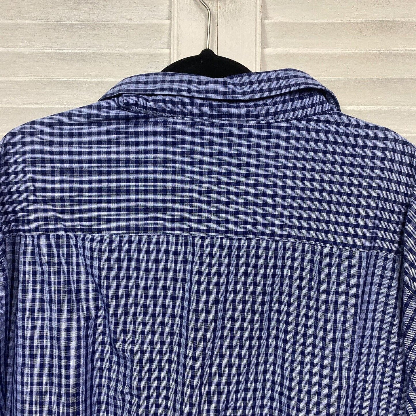 Mr Big Shirt Mens 6XL Plus Blue Button Up Long Sleeve Check Big & Tall Preloved