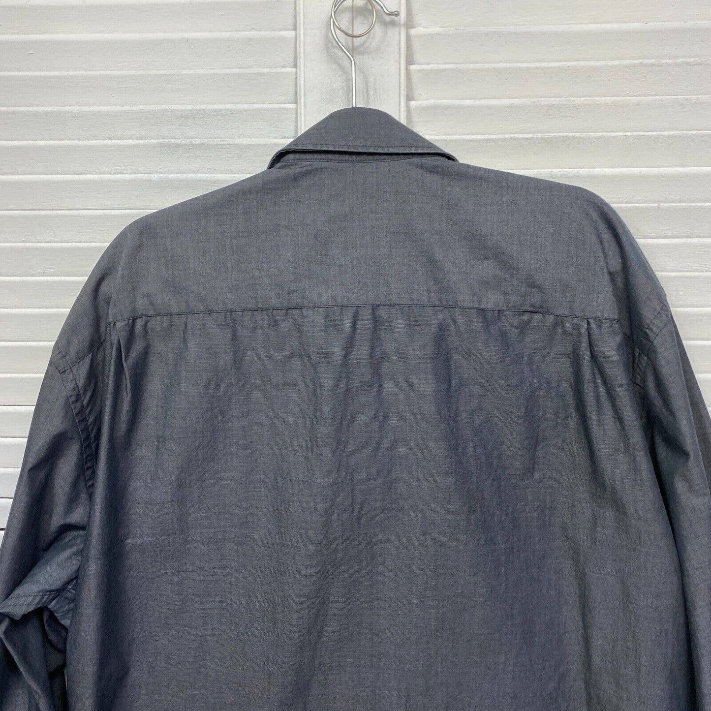 Target Shirt Mens 4XL Grey Button Up Long Sleeve Collared Big and Tall