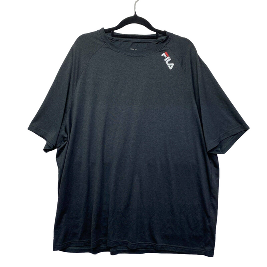 Fila Shirt Mens 3XL Activewear Grey Black Short Sleeve Preloved